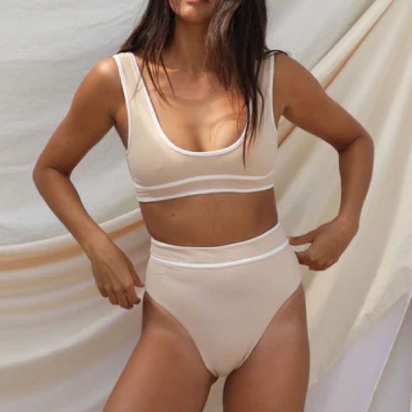 FREE PEOPLE x STONE FOX Juniper Bikini Bottom In Frappe - Picture 1 of 4